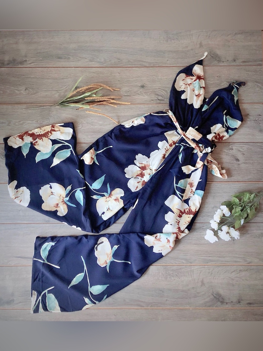 NEW Navy Floral Jumpsuit with pockets